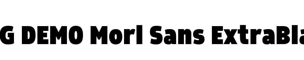  DEMO Morl Sans ExtraBlack Regular