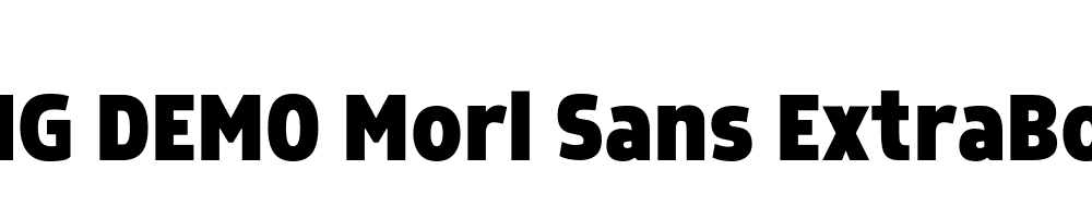  DEMO Morl Sans ExtraBold Regular