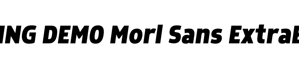  DEMO Morl Sans ExtraBold Italic