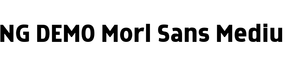  DEMO Morl Sans Medium Regular