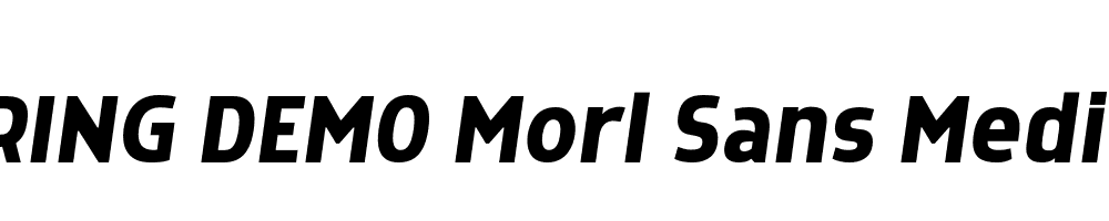  DEMO Morl Sans Medium Italic