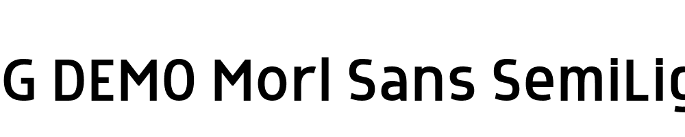  DEMO Morl Sans SemiLight Regular