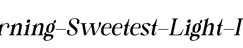 Morning-Sweetest-Light-Italic