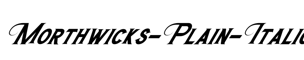 Morthwicks-Plain-Italic