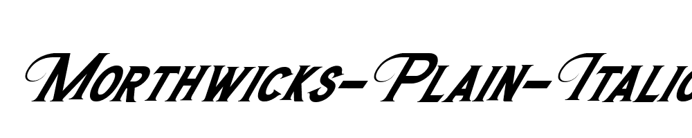 Morthwicks-Plain-Italic