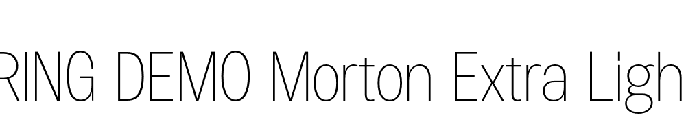  DEMO Morton Extra Light Regular