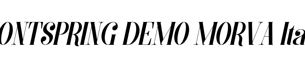  DEMO MORVA Italic