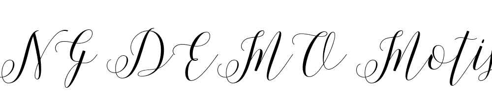  DEMO Motisan Script Regular