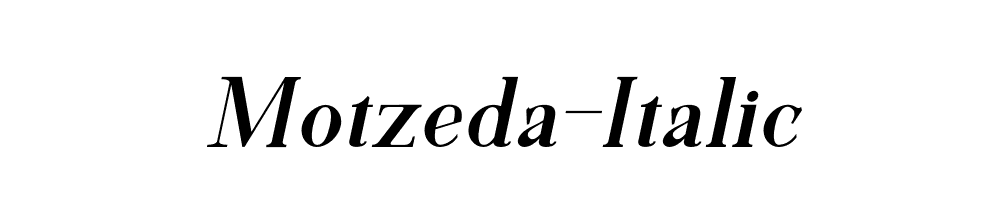 Motzeda-Italic