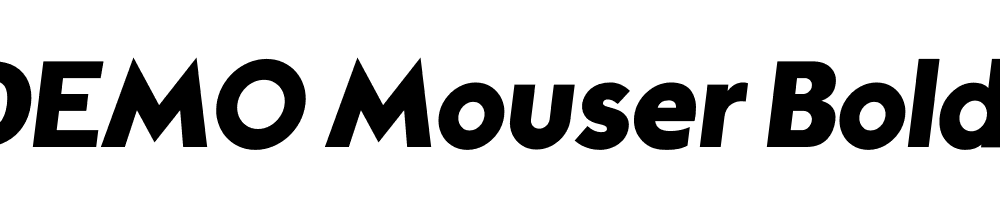 FSP DEMO Mouser Bold Italic