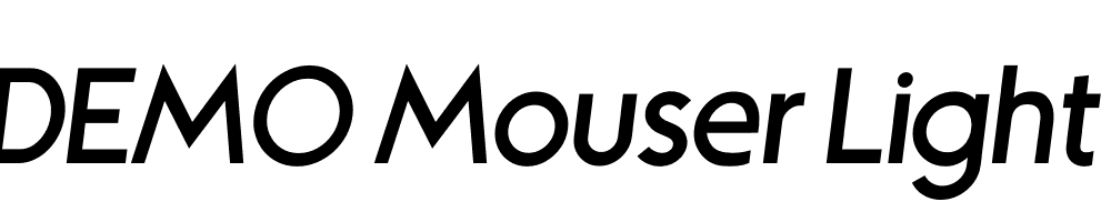 FSP DEMO Mouser Light Italic