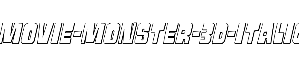 Movie-Monster-3D-Italic