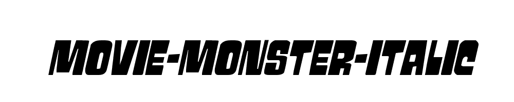 Movie-Monster-Italic