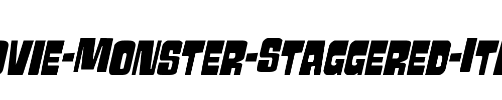 Movie-Monster-Staggered-Italic