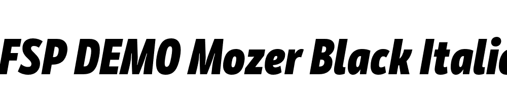 FSP DEMO Mozer Black Italic