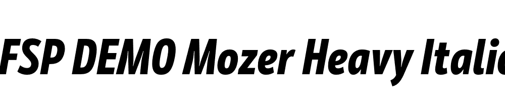 FSP DEMO Mozer Heavy Italic