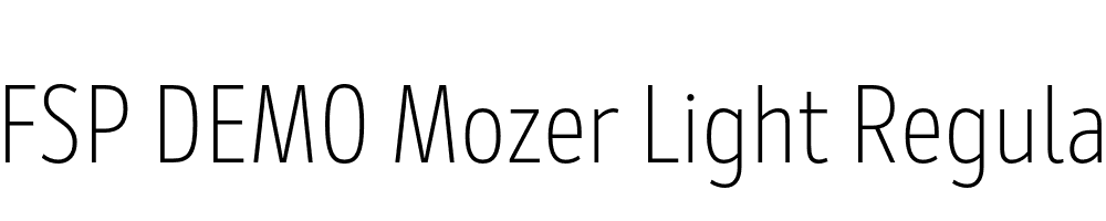 FSP DEMO Mozer Light Regular