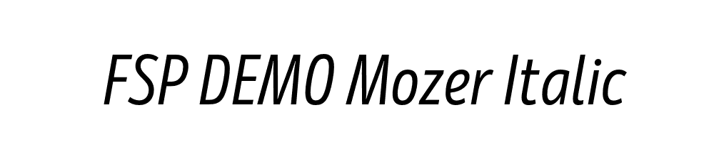 FSP DEMO Mozer Italic