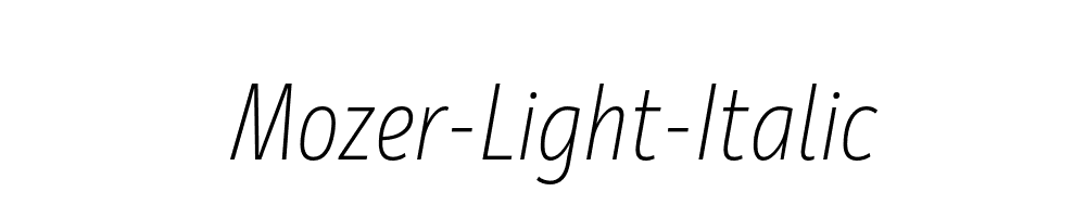 Mozer-Light-Italic