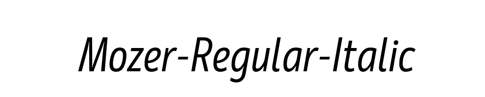 Mozer-Regular-Italic