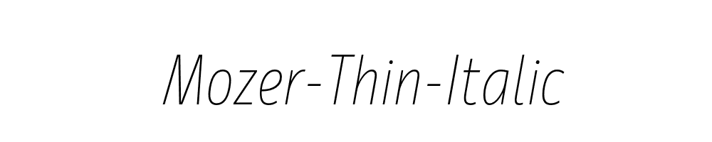 Mozer-Thin-Italic