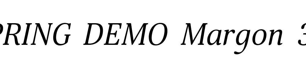  DEMO Margon 360 Italic