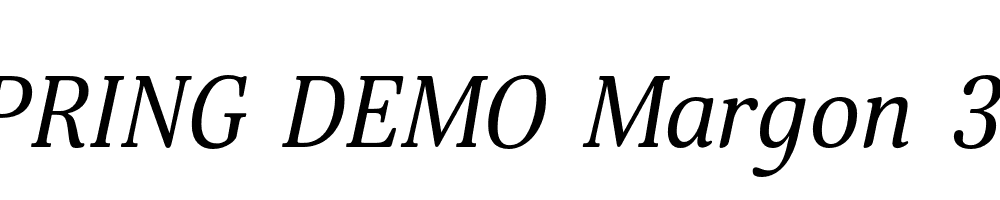  DEMO Margon 380 Italic