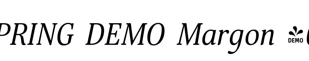  DEMO Margon 400 Italic