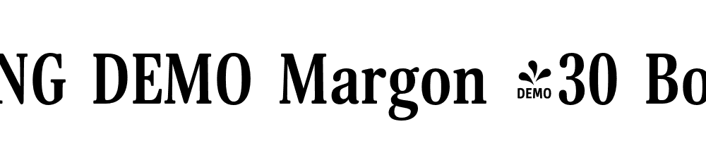  DEMO Margon 430 Bold Regular