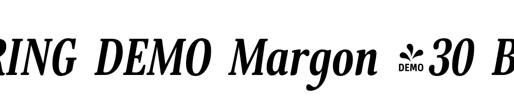  DEMO Margon 430 Bold Italic