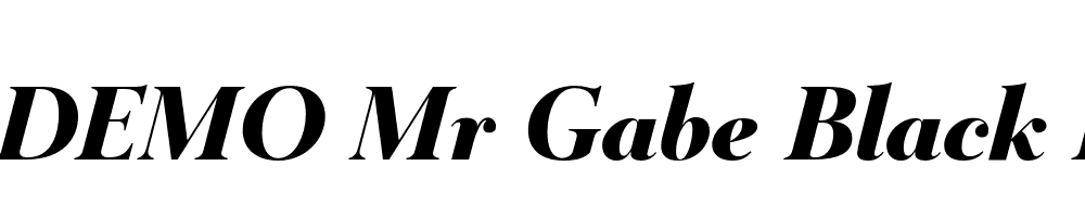 FSP DEMO Mr Gabe Black Italic