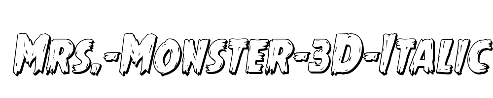 Mrs.-Monster-3D-Italic