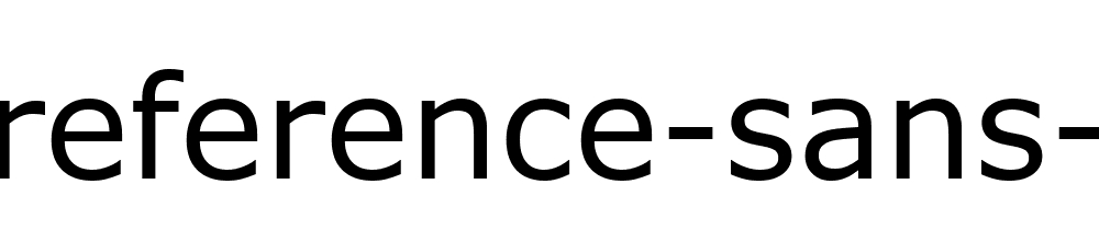 Ms Reference Sans Serif