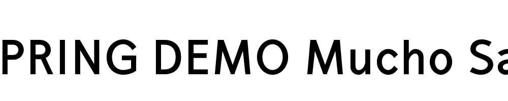  DEMO Mucho Sans Bold