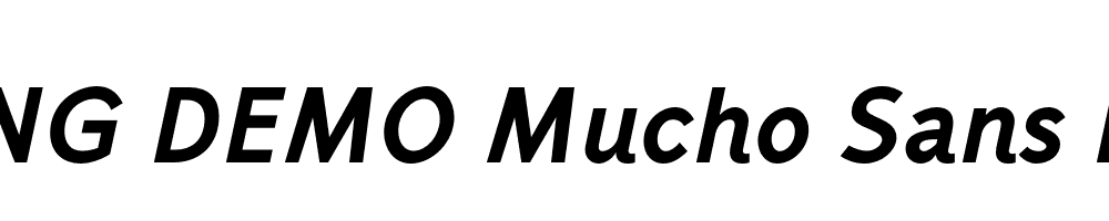  DEMO Mucho Sans Heavy Italic