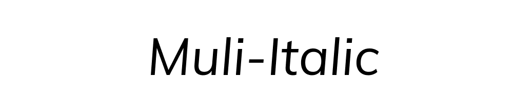 Muli-Italic