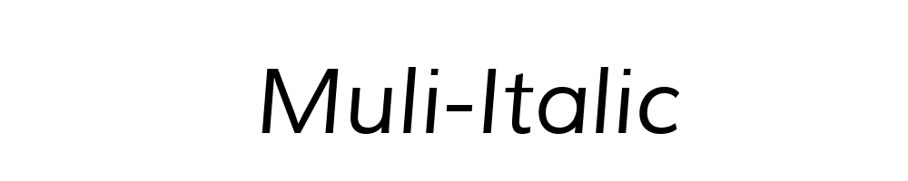 Muli-Italic