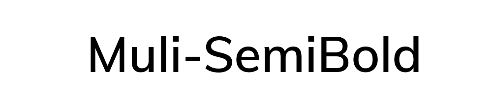 Muli-SemiBold