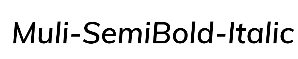 Muli-SemiBold-Italic