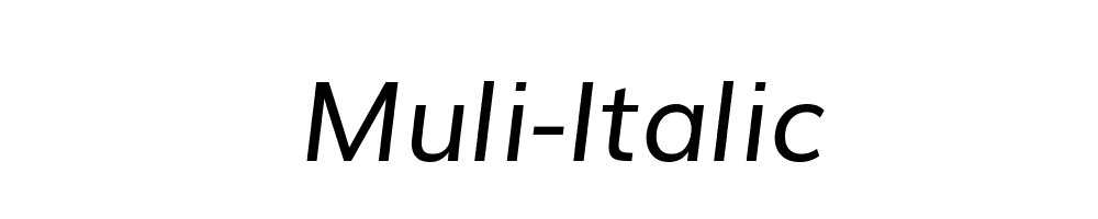 Muli-Italic