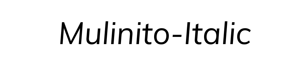 Mulinito-Italic