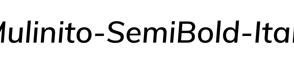 Mulinito-SemiBold-Italic