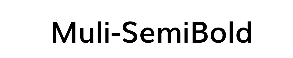 Muli-SemiBold