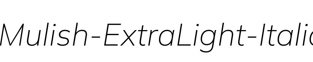 Mulish-ExtraLight-Italic