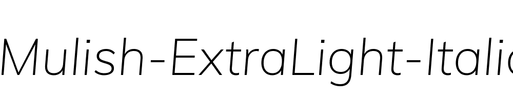 Mulish-ExtraLight-Italic