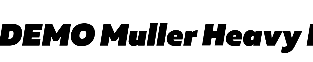 FSP DEMO Muller Heavy Italic