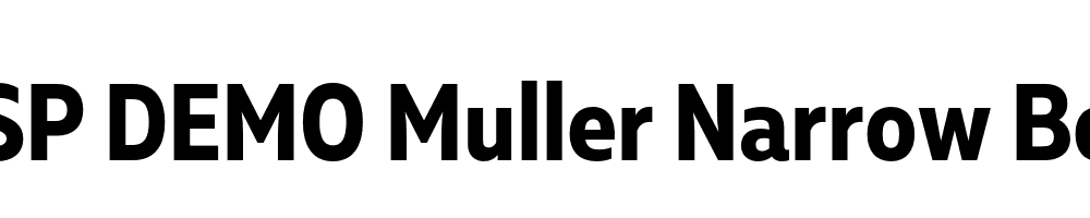 FSP DEMO Muller Narrow Bold