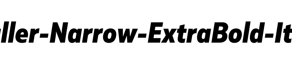 Muller-Narrow-ExtraBold-Italic