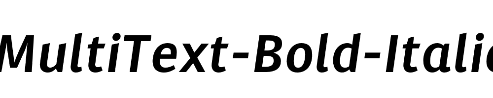 MultiText-Bold-Italic