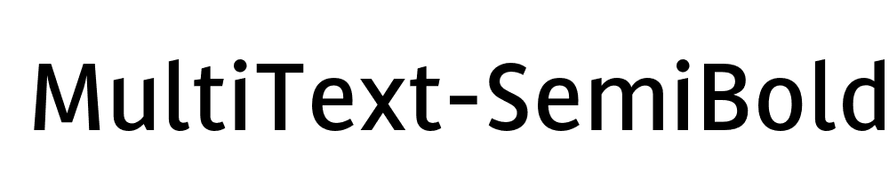 MultiText-SemiBold